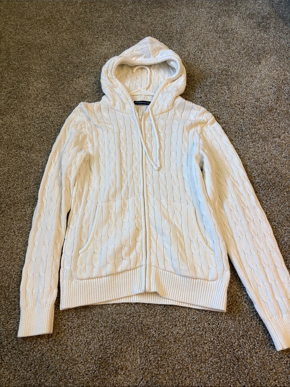 Brandy Melville knit zip up hoodie